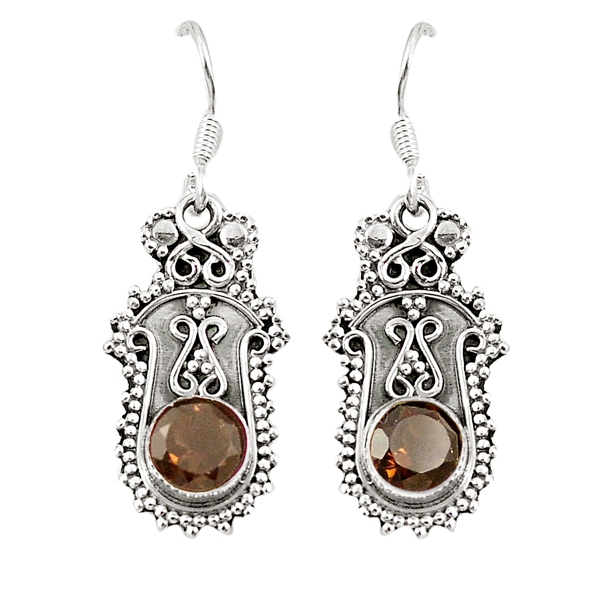 Factory Direct 925 sterling silver brown smoky topaz
